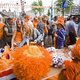 Amsterdam baadt in oranje gloed