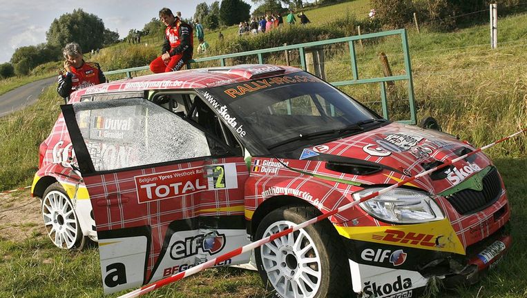 Rally Van Ieper Zit Er Na Een Bocht Op Voor Francois Duval De Morgen