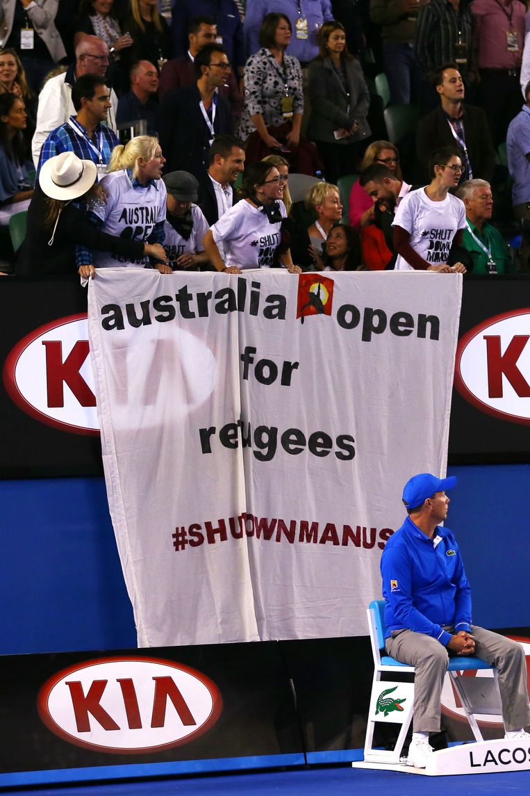 Finale Australian Open korte tijd verstoord De Volkskrant