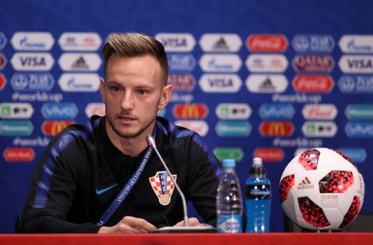 Soccer Football - World Cup - Croatia Press Conference - Luzhniki Stadium, Moscow, Russia - July 13, 2018   Croatia's Ivan Rakitic during the press conference   REUTERS/Carl Recine © PHOTO NEWS / PICTURE NOT INCLUDED IN THE CONTRACTS  ! only BELGIUM !