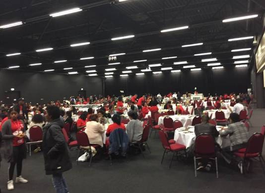 Beelden van de Eritrese conferentie in Veldhoven.