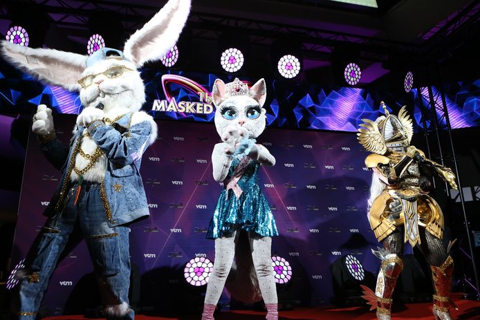 De drie finalisten van 'The Masked Singer