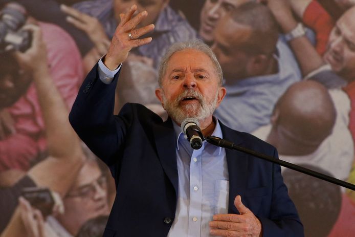 De Braziliaanse oud-president Luiz Inacio Lula da Silva eerder deze maand.