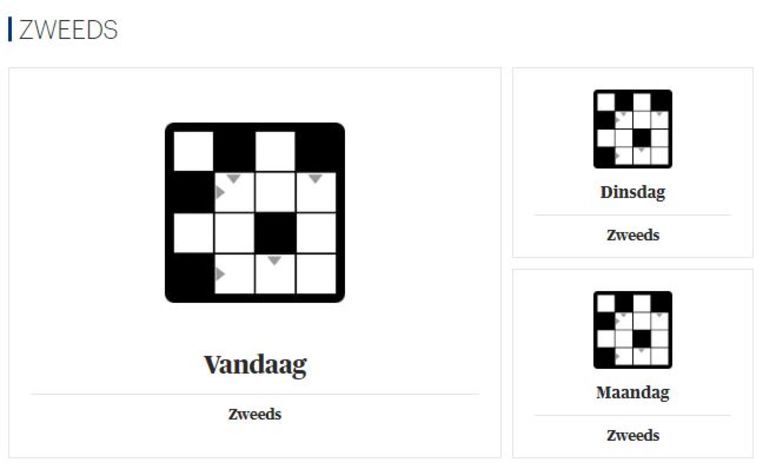 Trouw heeft een puzzelpagina: dit is er is veranderd | Trouw