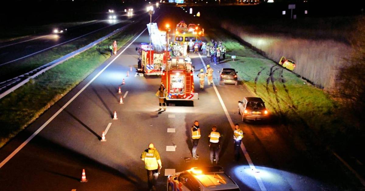 Zwaargewonde bij ongeluk op A58.