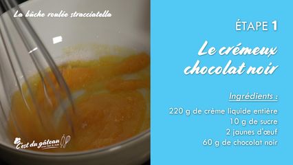 13. La bûche roulée stracciatella