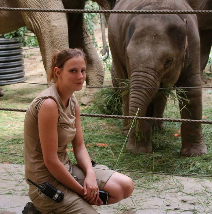Veronique is dierenverzorgster/olifantenverzorgster in Planckendael.
