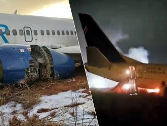 “Het gaat ontploffen”: brand breekt uit nadat vliegtuig in Dakar bij vertrek naast de baan schuift
