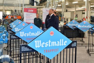 Studenten maken in Oudenbosch fietsenrekken voor trappistenbroeders, ‘Mwah, misschien een klein slok