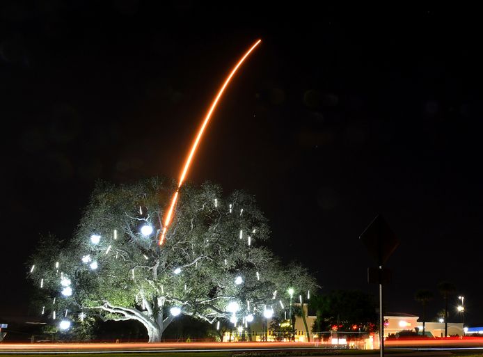 Lancering van Facon-9 van SpaceX.