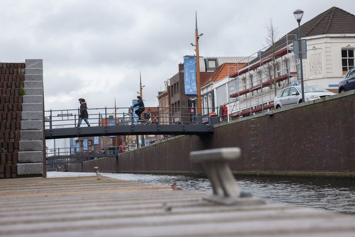 De haven van Zevenbergen, waar zondag de eerste Havenloop gehouden wordt.