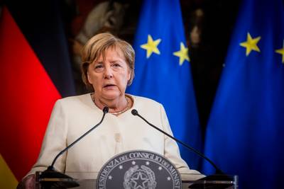 Angela Merkel en visite officielle en Belgique le 15 octobre