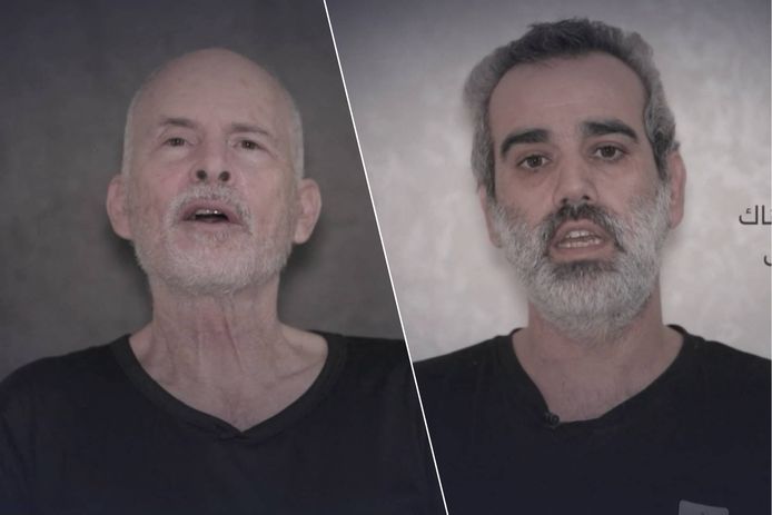 Hamas heeft een nieuwe video gedeeld van de Israëlische gijzelaars Keith Siegel en Omri Miran.