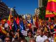 Protest in Madrid tegen herziening vonnis Catalaanse onafhankelijkheidsvoorstanders