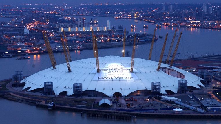 De Millennium Dome in Londen in 2005.  Beeld AFP