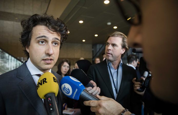 Jesse Klaver (Groenlinks) deze week tijdens het wekelijkse Vragenuurtje in de Tweede Kamer.