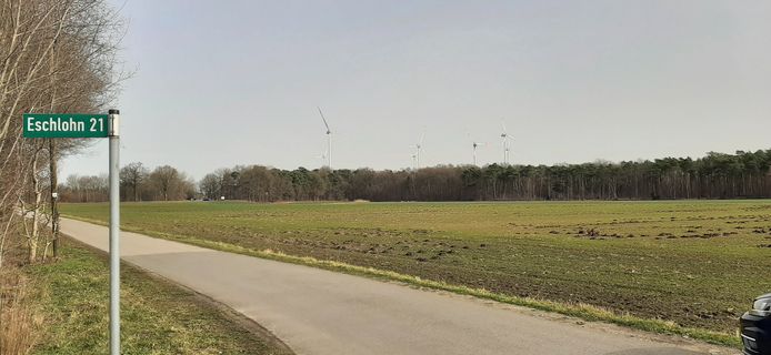 In de buurtschap Eschlohn worden windmolens vervangen door nieuwe, veel hogere exemplaren.