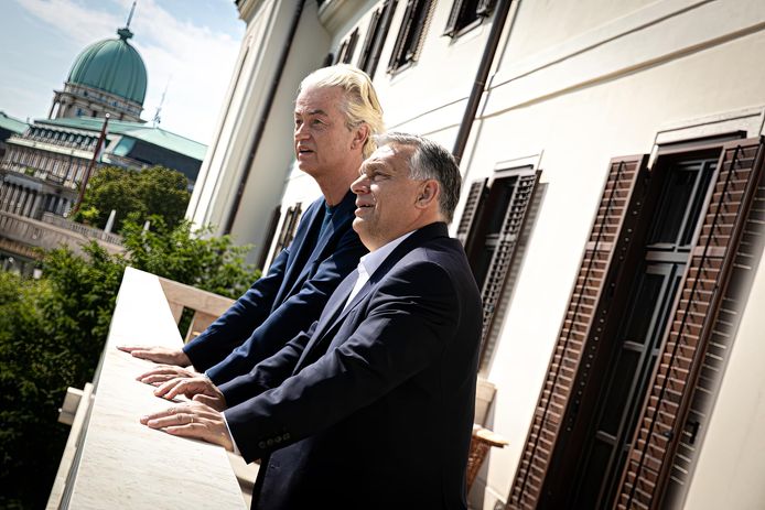 Geert Wilders gaat geregeld op bezoek bij de Hongaarse premier Viktor Orbán. Online deelt Wilders dan een foto.
