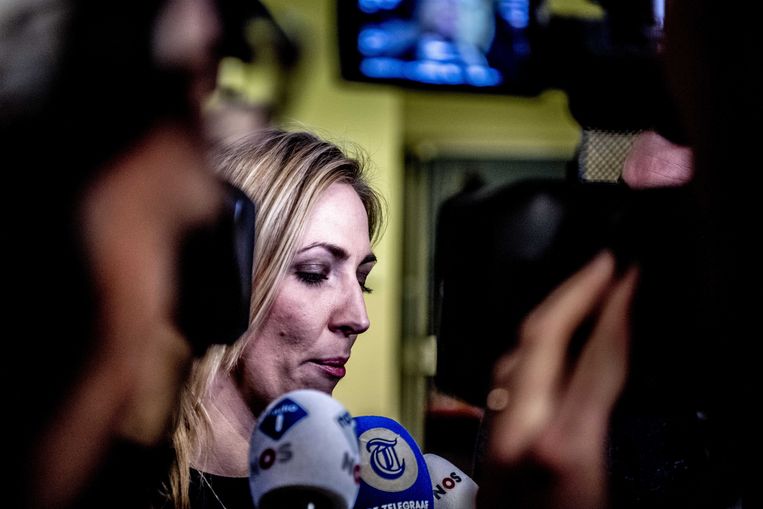  Lilian Marijnissen van de SP geeft een reactie op de teleurstellende resultaten na de Provinciale Statenverkiezingen en Waterschapsverkiezingen van 2019. Beeld ANP