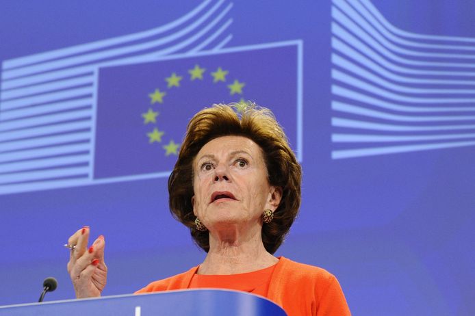 Neelie Kroes was van 2004 tot 2014 eurocommissaris.