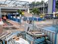 In Rotterdam-Alexander rijst gestaag een nieuw station uit de bouwput