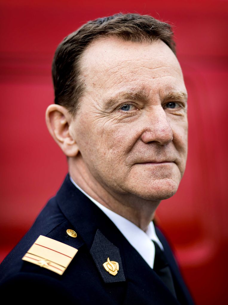 Brandweercommandant Leen Schaap van Brandweer Amsterdam Amstelland. Beeld ANP