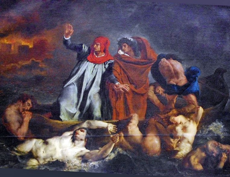 ‘Dante et Virgile’ (1822)  Beeld Eugène Delacroix