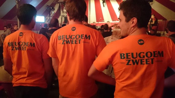 De organisatoren op een vorige editie van Beugoem Zweet.