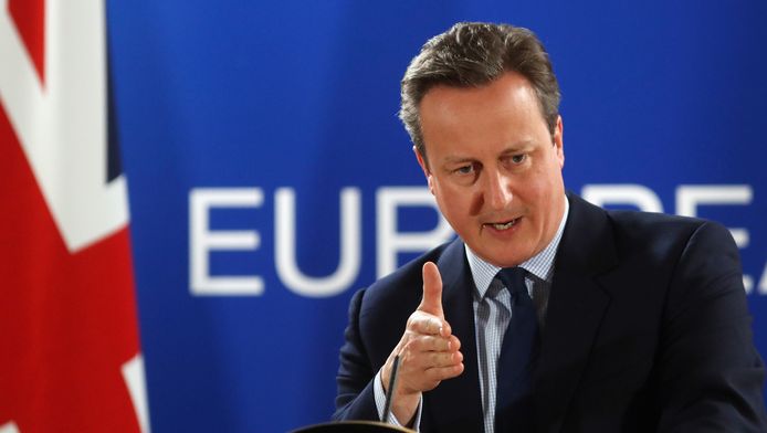 David Cameron, Premier ministre britannique démissionnaire.