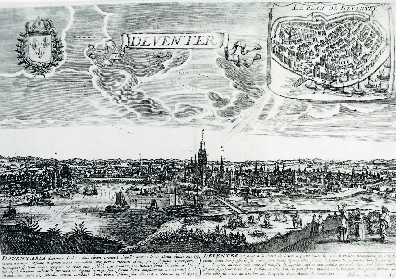 Zeldzame prent uit Rampjaar 1672 nu te zien in Deventer Museum De Waag Foto AD.nl