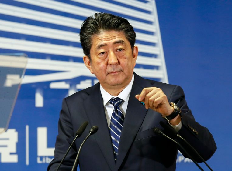 De Japanse premier Shinzo Abe.