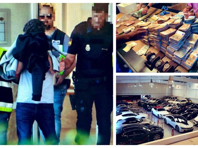 Ontmanteling crimineel netwerk in Spanje: onder meer 4 ton cocaïne, 2 miljoen euro en 42 luxewagens in beslag genomen