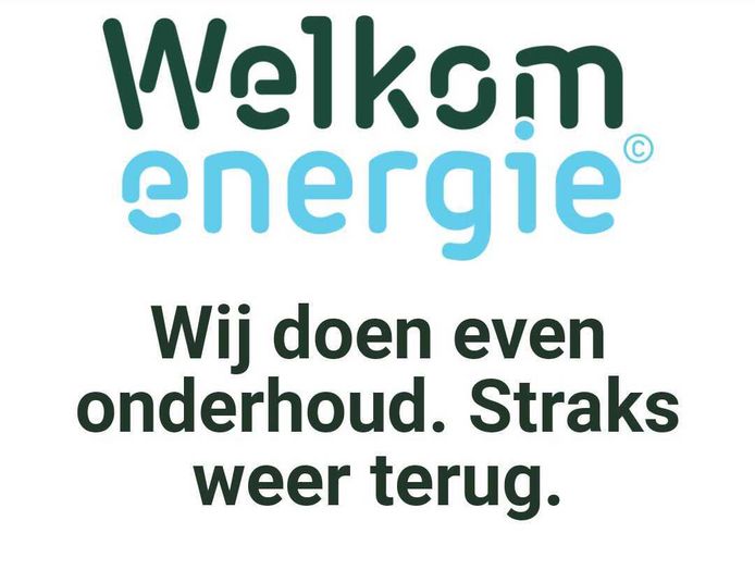 This morning, Welkom Energie announced that it would carry out 'maintenance' on the website.