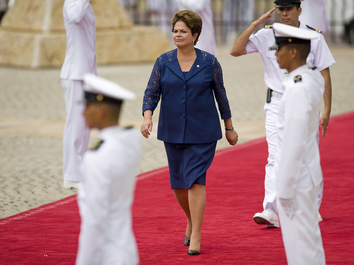 Dilma Rousseff in april 2012 Beeld AFP