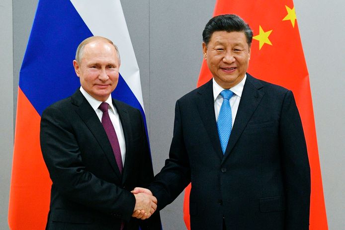 Vladimir Poetin en Xi Jinping.