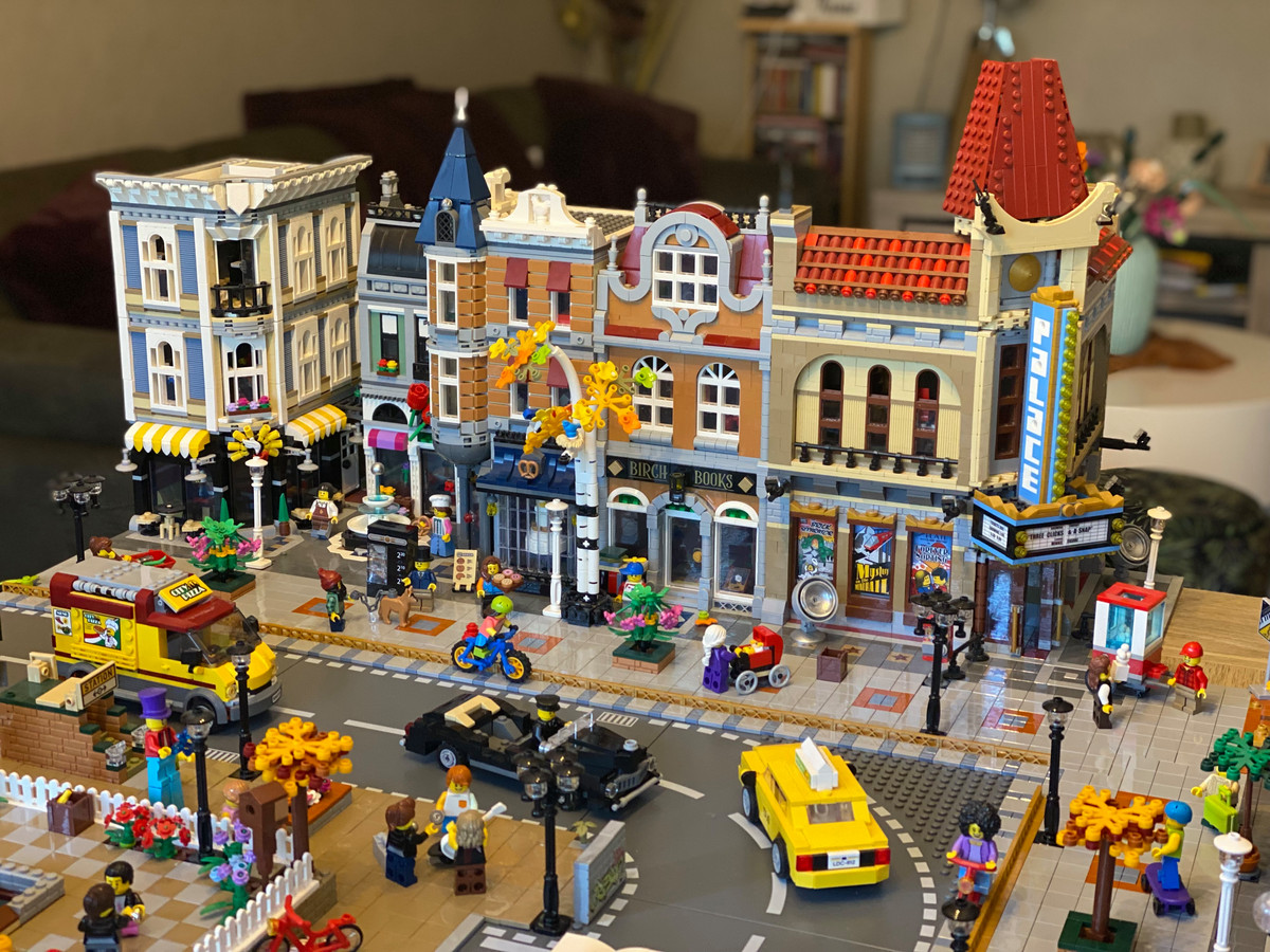 Details van de LEGO-stad.