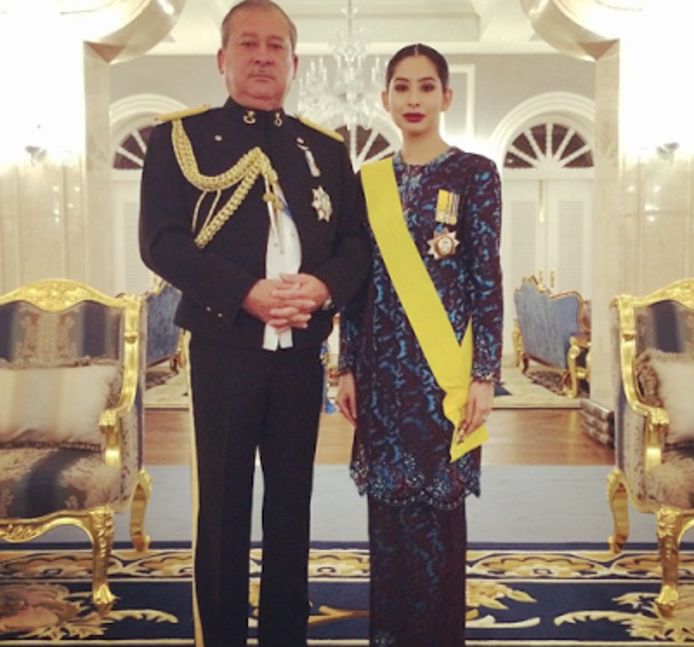 De sultan met zijn dochter.