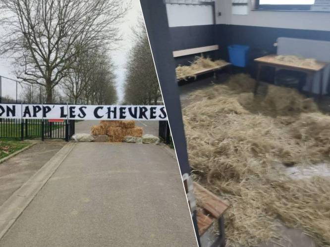 “Eet smakelijk, geiten”: kwade Charleroi-fans toveren kleedkamer van spelers om in stal 