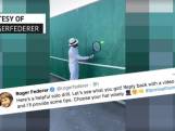 Roger Federer geeft tennisles aan volgers via Twitter