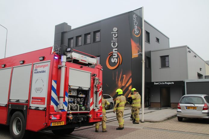 Toen de brandweer aankwam was het vuur al uit.