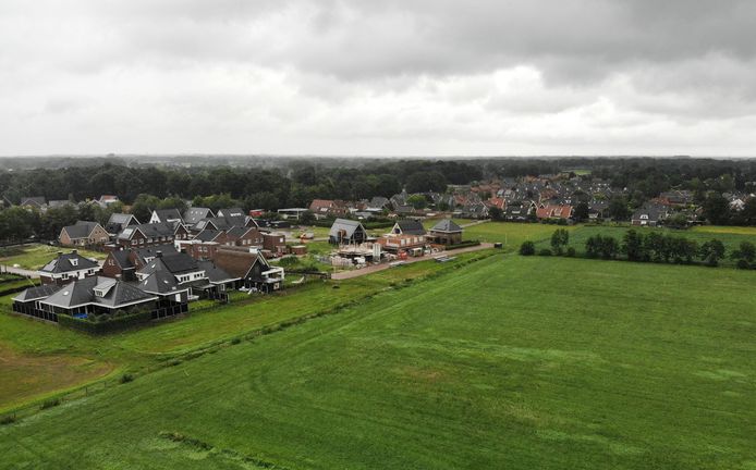 Nieuwbouwwijk De Marke III in vogelperspectief.