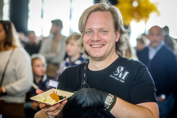 L'une de 20.000 croquettes dégustées à Ostende ce dimanche.