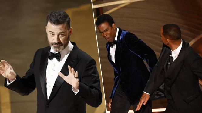 Un an après la fameuse gifle, Jimmy Kimmel tacle Will Smith et l'Académie des Oscars
