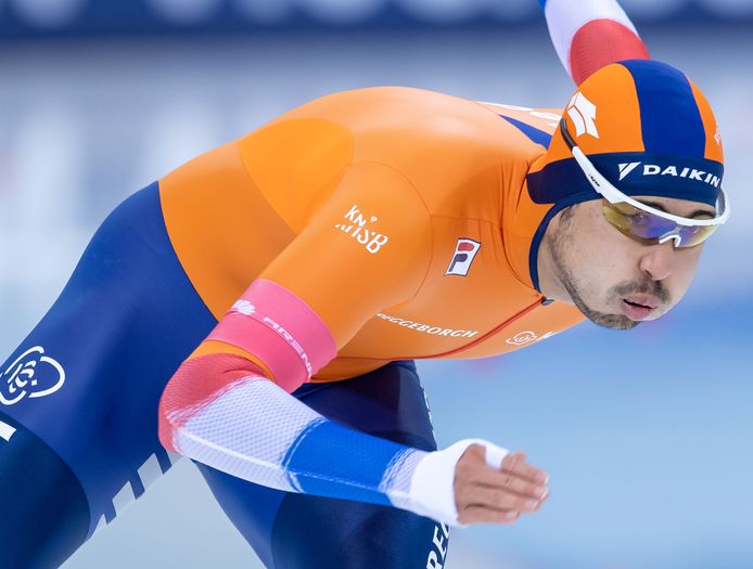 Kai Verbij was de beste Nederlander op de 500 meter in Tomaszów.