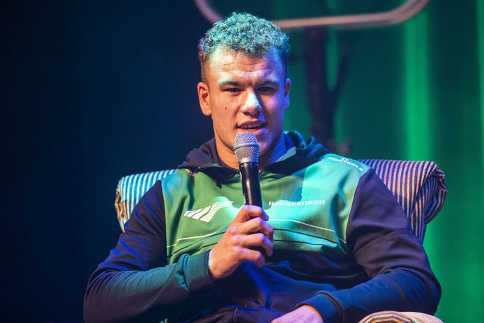 Stefan Westenbroek tijdens de presentatie van Team Reggeborgh.
