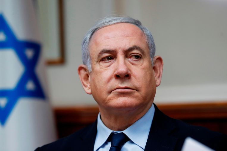 Premier Benjamin Netanyahu heeft de vermeende verkrachting omschreven als “onbegrijpelijk” en een “misdaad tegen de menselijkheid”. Beeld AFP