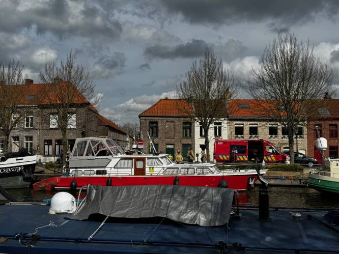 Brandweer rukt uit voor losgeslagen boot in Brugge