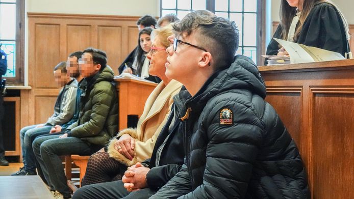 Milan hier met de inbrekers tijdens het proces. Tijdens de uitspraak was hij niet aanwezig.