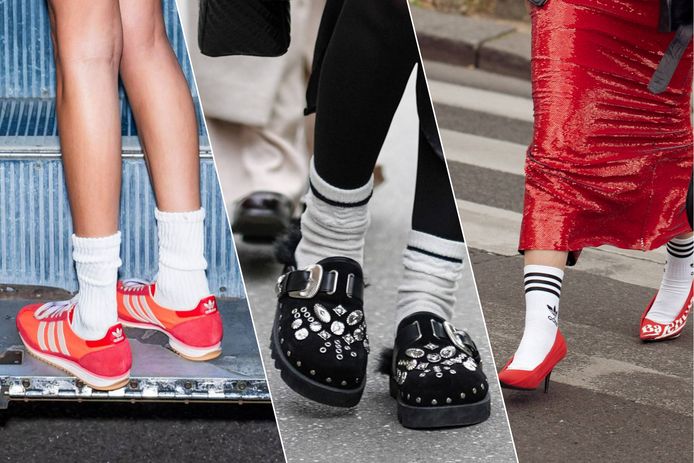 Sneakers met sok hotsell