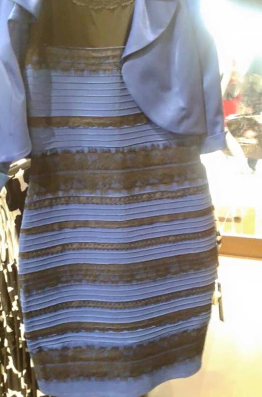 Goud of blauw jurk sales